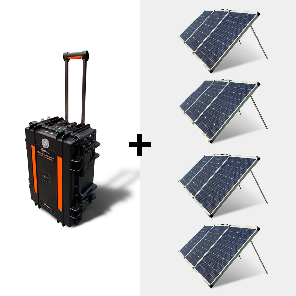 Mobisun PSG1800 Bundel - 3000Wh Generator + 4x 300W Zonnepaneel