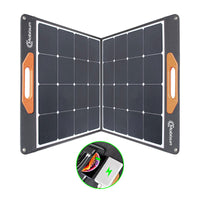 Mobisun 100W Solar Panel - solar panel open