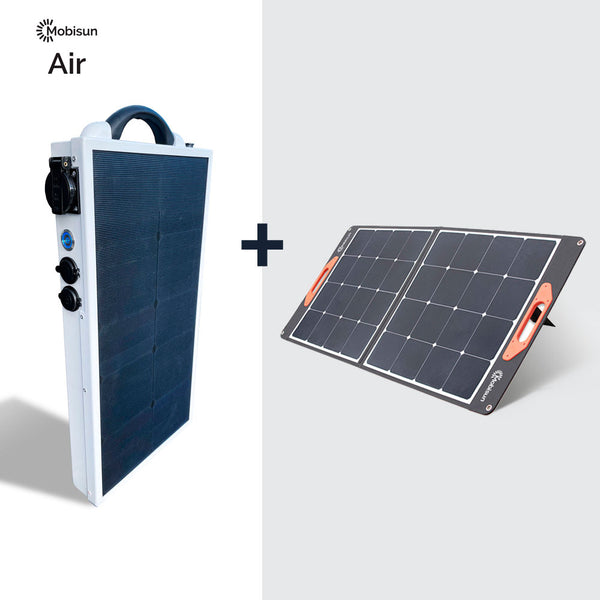 Mobisun Pro Air powerstation with foldable 60W solar panel for motorhome and caravan
