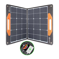 Mobisun 60W Solar Panel - portable solar panel folded out side waterproof Durable ETFE sunpower